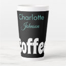 Search for black and teal mugs Typography