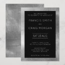 Search for faux silver wedding invitations Stylish