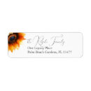 Search for sunflower wedding return address labels Botanical