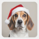 Search for beagle christmas stickers Animal