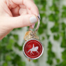 Search for silver monograms key rings Red
