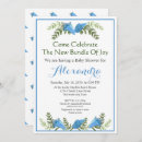 Search for indigo baby shower invitations Modern