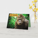 Search for funny gorilla birthday cards Ape