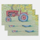 Search for red tractor wrapping paper Country
