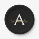 Search for black and gold paper plates Glitter