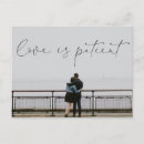 Search for love is patient wedding invitations Change the date