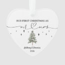 Search for botanical christmas tree decorations Newly wed