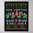 Search for make great again posters Dabbing santa claus