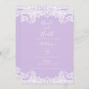 Search for lavender lace wedding invitations Lilac