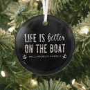 Search for better christmas tree decorations On the boat