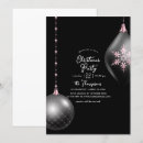 Search for rose gold christmas invitations Black