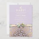 Search for leopard print baby shower invitations Bow