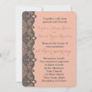 Search for peach and grey wedding invitations Vintage
