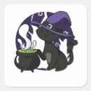Search for cartoon witch stickers Black cat