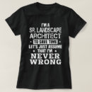 Search for landscape architect tshirts Profession