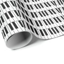 Search for piano wrapping paper Black and white