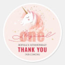 Search for 1st birthday thank you stickers Magical