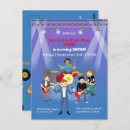 Search for pop star birthday invitations Music birthday party