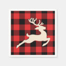 Search for red and black napkins Rustic