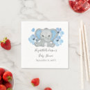 Search for blue elephant baby shower napkins Adorable