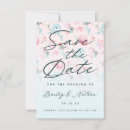 Search for french wedding save the dates Dusty blue floral