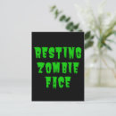 Search for scary skull postcards Zombie