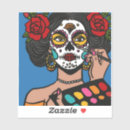 Search for día de muertos stickers Catrina