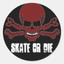 Search for black and red skull stickers Crossbones
