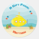 Search for yellow submarine stickers For kids