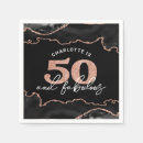 Search for black and rose gold napkins Celebration