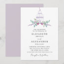 Search for purple watercolor floral wedding invitations Lilac
