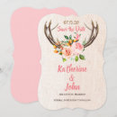 Search for antler save the dates Wood