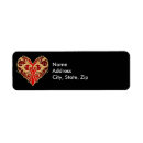 Search for filigree return address labels Heart