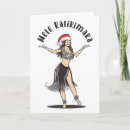 Search for hula christmas cards Santa claus
