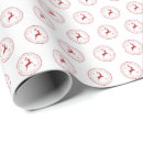 Search for north pole wrapping paper Red