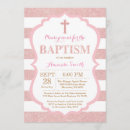 Search for rose gold christening invitations Christian
