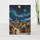 Search for starry night christmas cards Vintage