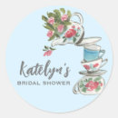 Search for tea party bridal shower stickers Watercolor