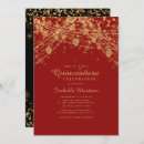 Search for red black quinceanera invitations Glitter