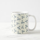 Search for blue and cream mugs Leaves