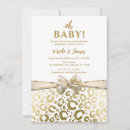 Search for leopard print baby shower invitations Bow