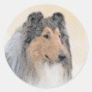 Search for rough collies stickers Sable