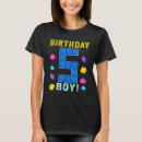 Search for 5 year old birthday tshirts Five