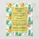 Search for hawaiian rehearsal dinner invitations Floral