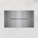 Search for brushed metal business cards Professional