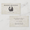 Search for equestrian business cards Horseshoe