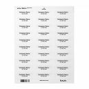 Search for phone return address labels Black and white