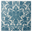 Search for blue white floral tiles Watercolor