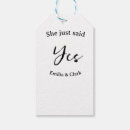 Search for engagement gift tags She said yes