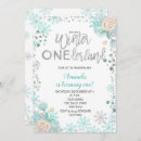Search for winter onederland girl invitations Snowflakes